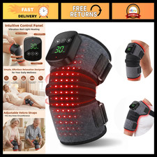 Red Light Therapy Knee Massager with Heat, Vibration  Pain Relief - Adjustable