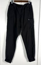 WonderWink Scrub Pants Black Jogger Womens L Modern Fit Medical