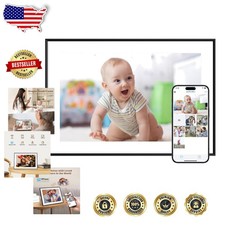 10.1" HD Digital Photo Frame, WiFi Cloud Display, 1280x800 IPS Touch Screen