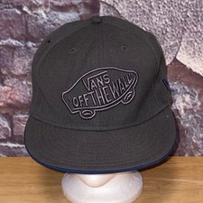 New Era 59Fifty Vans Embroidered Gray Blue Fitted Cap Hat Size 7 1/4  57.7cm