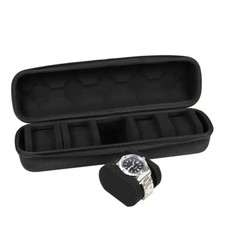 5 Slots Travel Watch Roll Case Wristwatch Display Case Watch Storage Box