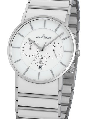 Jacques Lemans 1-1815B York Herrenuhr Chronograph 42mm 5ATM