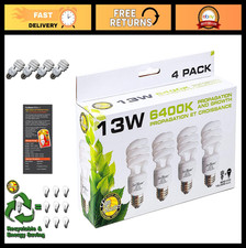 Indoor Plant Grow Light Set - 13W Energy-Efficient CFL Bulbs for Year-Round Grow