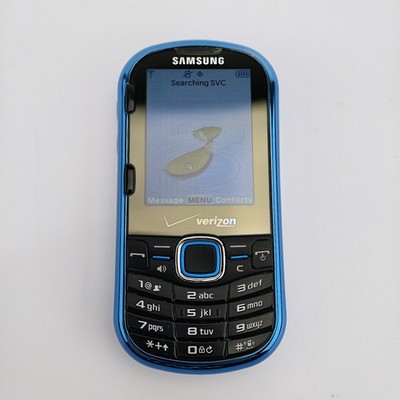 Samsung Intensity II Verizon Slider Phone QWERTY Keyboard Blue 100MB