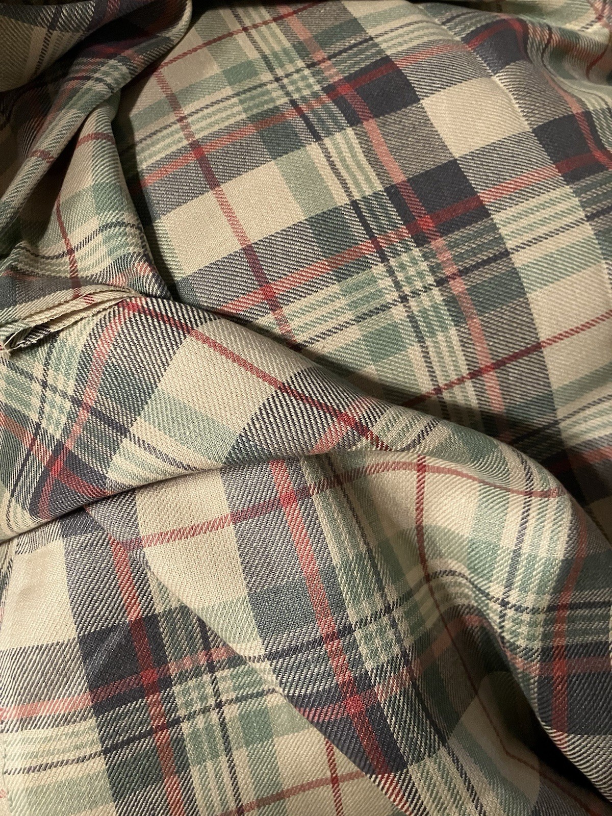 Ralph Lauren medium weight cotton fabric, 2 yards