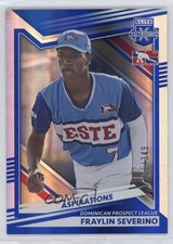 2022 Panini Elite Extra Edition Aspirations Blue /349 Fraylin Severino #195 1cx3