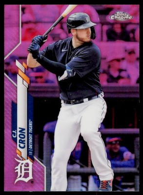 2020 Topps Chrome Update C.J. Cron U-12 Pink Detroit Tigers