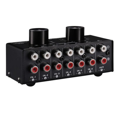 6 Eingang 1 Ausgang Audio Signal Quelle Auswahl Selector Switcher