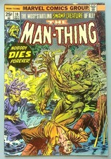 Man-Thing #10 ~ MARVEL 1974 ~Steve Gerber & Mike Ploog  FN+
