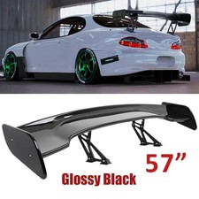 For Hyundai Tiburon 97-08 Gloss Black 57in Rear Spoiler Wing Truck Gt Style Abs