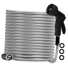 Garden Hose 25 FT, Non-Expanding,10 Functional Nozzles, Garden Hose 25.0 25ft