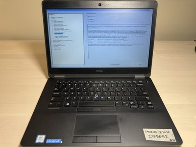 Dell Latitude E7470 Laptop Intel i7 6th Gen No HD/OS/AC Adapter- Swollen Battery