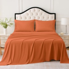 King Bed Sheets Set, Soft Breathable Bedding Sheet Set, Sheets Set with 16" D...