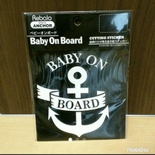 Baby on board sticker car baby in car baby in car car baby anchor