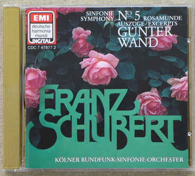 FRANZ SCHUBERT - SYMPHONIE NR. 5 & ROSAMUNDE (AUSZÜGE) - GÜNTER WAND