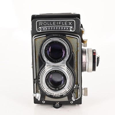 Rolleiflex T Model 1 TLR Film Camera w/75mm f3.5 Tessar Lens #388