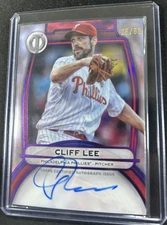 2025 Topps Tribute Cliff Lee Auto Purple /50 Phillies