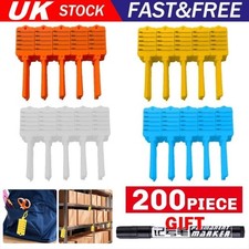 Car Key Tags x200 Multi Purpose Self Tie To Identify Your Vehicles All Colours