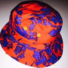 Kids Osh Kosh B'Gosh Red and Blue Reversible Bucket Hat 12-24 Months, 2T-4T, 4-7