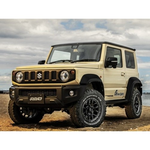 RAYS DAYTONA F6 Boost 16x6J -5 5x139.7 Gloss Black set of 4 Wheels Jimny JAPAN - Picture 10 of 10