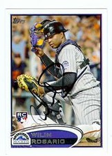 Wilin Rosario autographed Baseball Card (Colorado Rockies) 2012 Topps #184