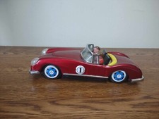 Voiture De Course Tin Toy Friction Red Racing Car 1/ Mf763