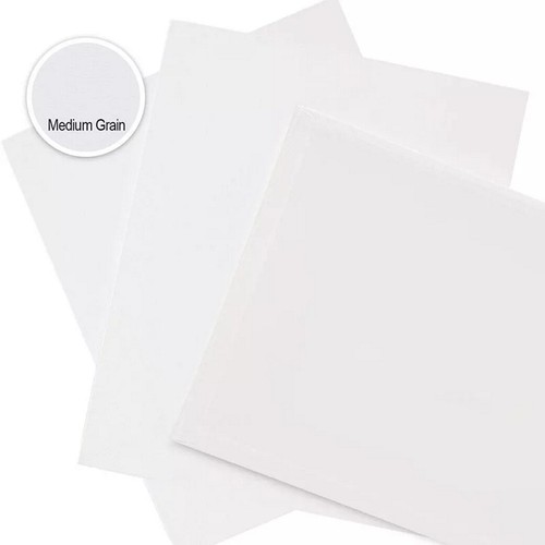 3 x 35cm x 25cm BLANK CANVAS TRIPLE PRIMED ACRYLIC & OIL ARTIST PAINTING BOARD - Picture 4 of 6