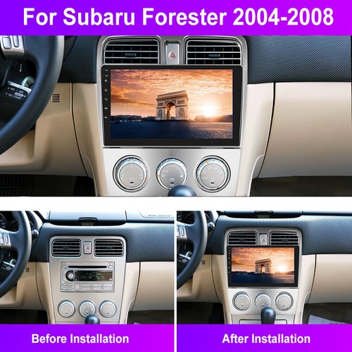 9" Android Car Stereo Radio GPS Carplay Navi Wifi For Subaru Forester 02-08 - Picture 1 of 24