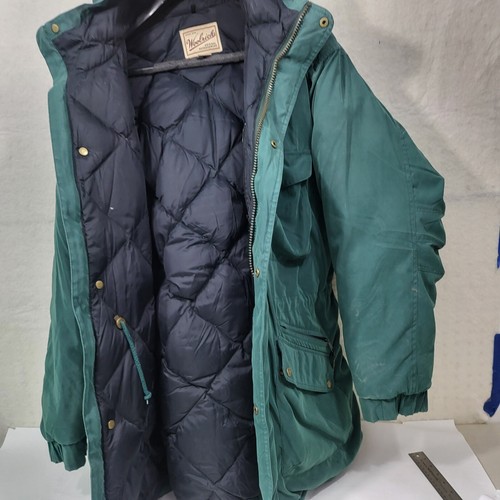 Woolrich Herren L Gans Daunen Parka dunkle Kiefer 7 Taschen Reißverschluss & Druckknopf mit Kapuze XWarm - Bild 5 von 13