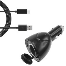 2-Port USB Charger 6ft Type-C Cable Power Cord DC Socket for Cell Phones