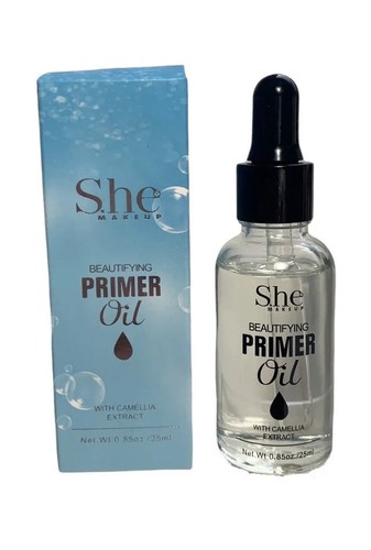 S.he Make Up Beautifying Primer Hydra Olio Viso Idratante e Luminoso Primer con Camelia - Foto 7 di 8