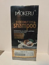 Mokeru Coconut Dye & Shampoo Hair Color 01 Light Brown Professional Kit SEALED