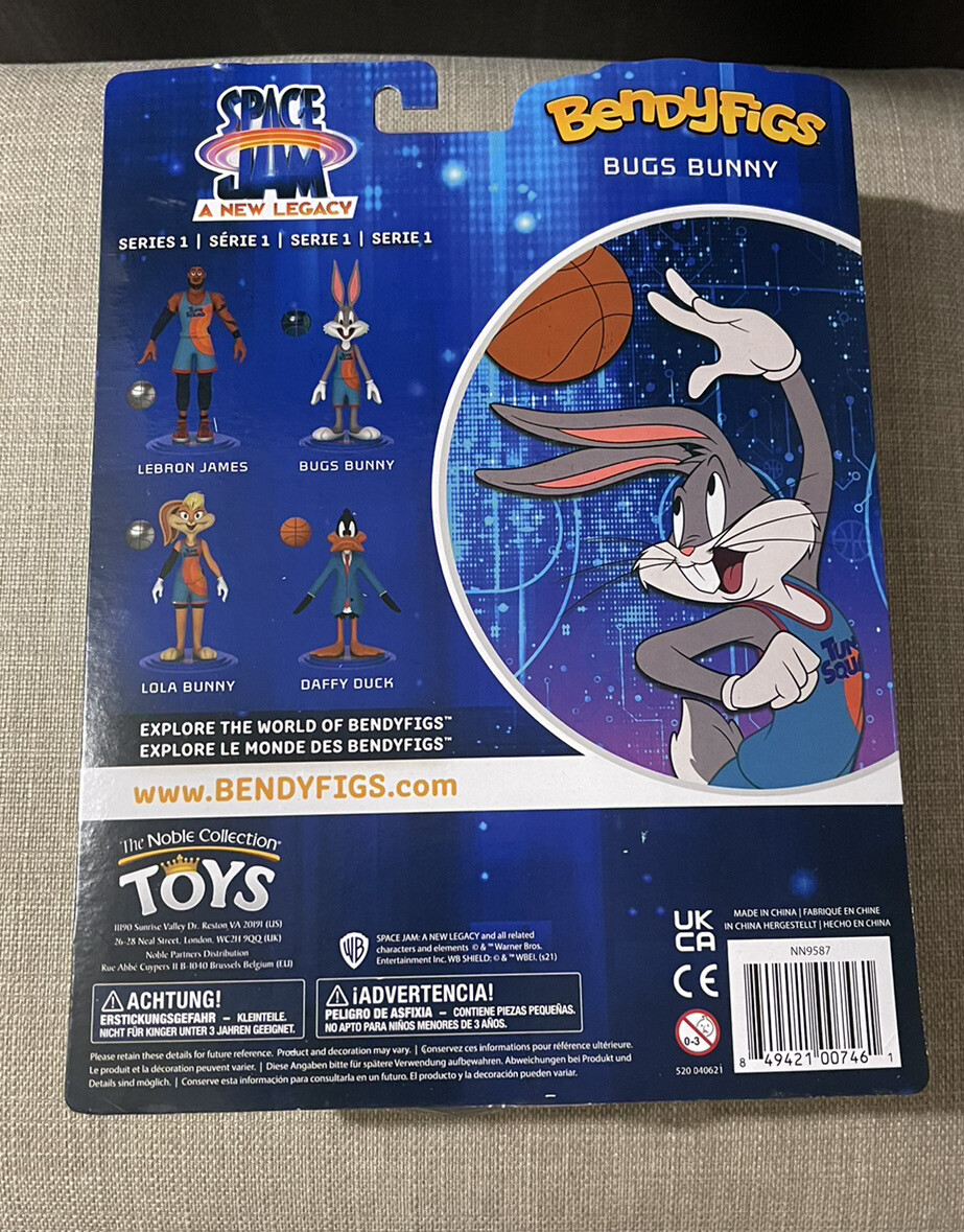 Space Jam BENDYFIGS 7 Inch Bugs Bunny BRAND NEW SEALED Walmart EXCLUSIVE