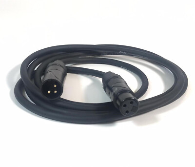 LyxPro XLR Microphone Cable Balanced Male to Female 3 Pin Mic Cord, Black