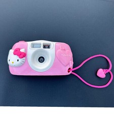 Hello Kitty Sanrio Camera 35 MM Film Pink Heart Strap Cute VTG Collectible