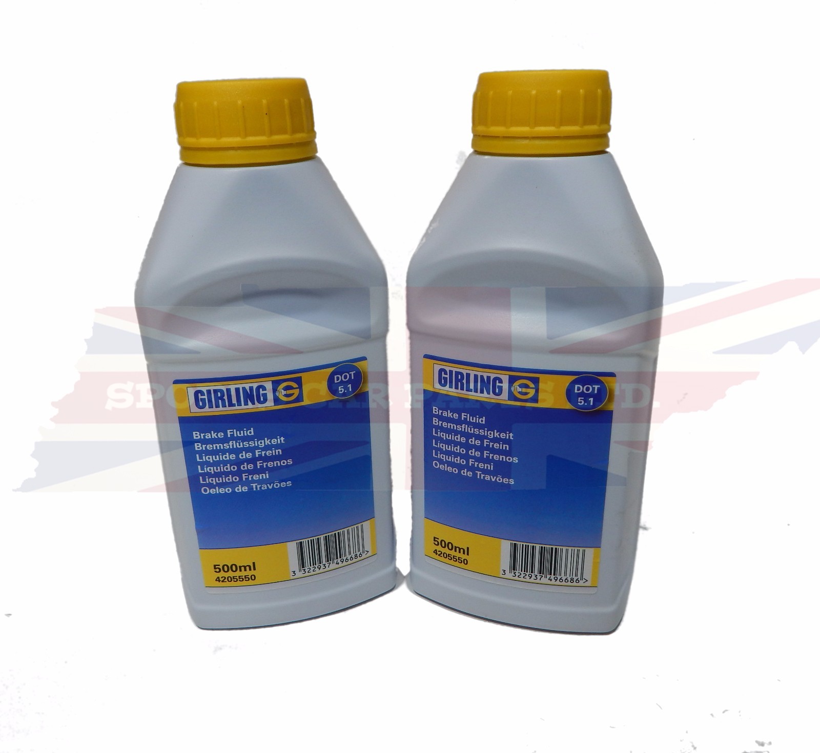 Girling Brake Fluid Dot 5.1 1 Liter MG Midget MGA MGB Correct Fluid for