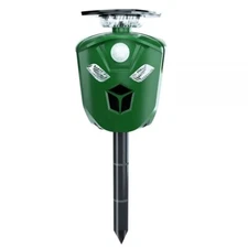 Solar 360� Ultrasonic Animal Repeller w/ Motion Sensor Garden Outdoor Repellent
