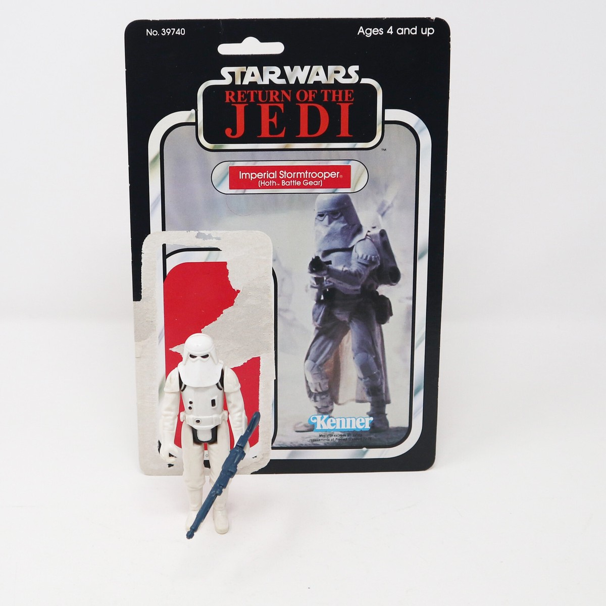 VINTAGE 1980 KENNER STAR WARS RETURN OF THE JEDI IMPERIAL STORMTROOPER HOTH  CARD