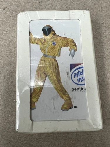 Vintage Intel Pentium II processor MMX Bunny People Playing Cards - NEW SEALED