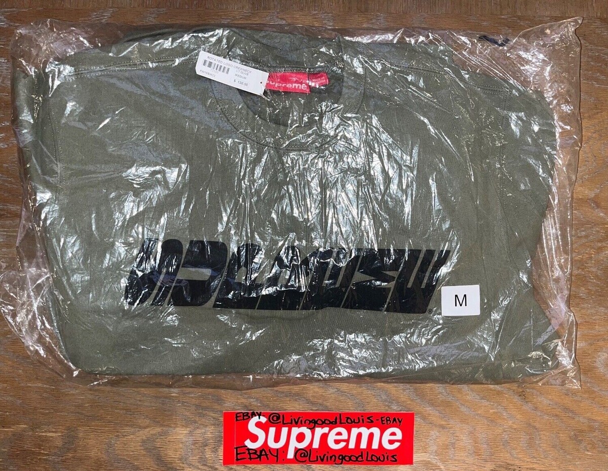 NEW Supreme FW19 Breed Rotated Logo Crewneck Sweatshirt Size  