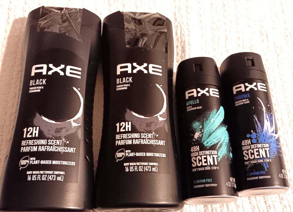 Axe спрей для тела и мытье тела лот товаров Apollo Phoenix черный 12 часов 48 часов защита от запаха - Изображение 4 из 4