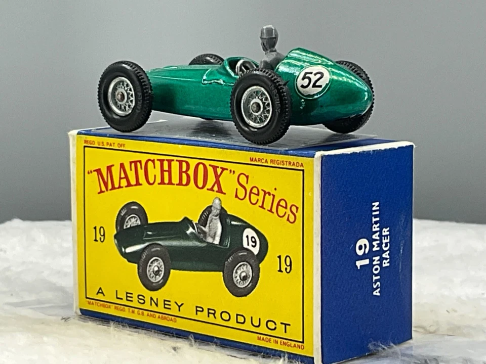 Matchbox Lesney#.19C Aston Martin Racing”#52”1961 Mint,in “D-2”box all orig, - Image 2 of 4