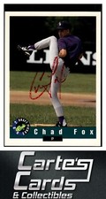 Chad Fox 1992 Classic Draft Picks #100 Cincinnati Reds TTM/IP Signed Autographed