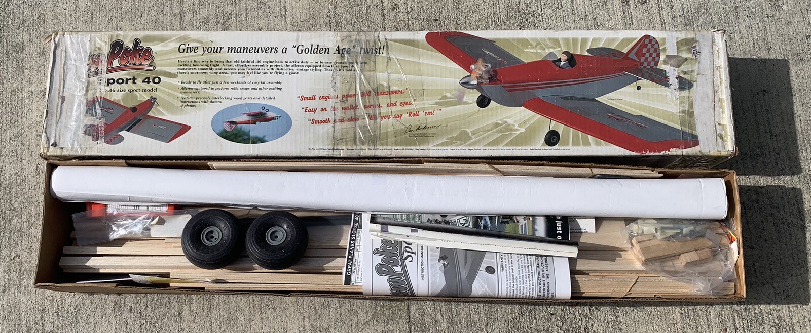 Great Planes SlowPoke Sport 40 Kit .32.46 R/C Airplane 61.5” Wingspan