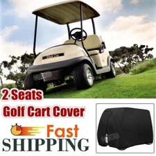 Waterproof 4 Passenger Golf Car Cover Dustproof Storage For EZGO Club Car YAMAHA