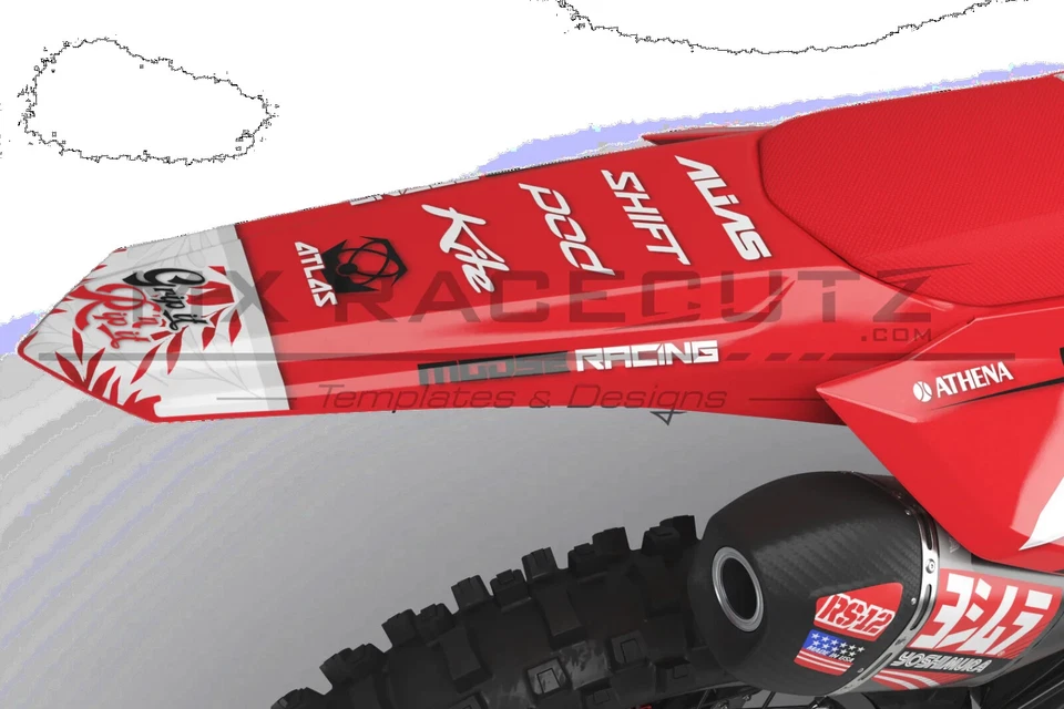 Graphic Kit Vinyl Wrap Decal motocross 2021-2023 Honda CRF 250 450 MX PHOENIX - Image 3 of 4