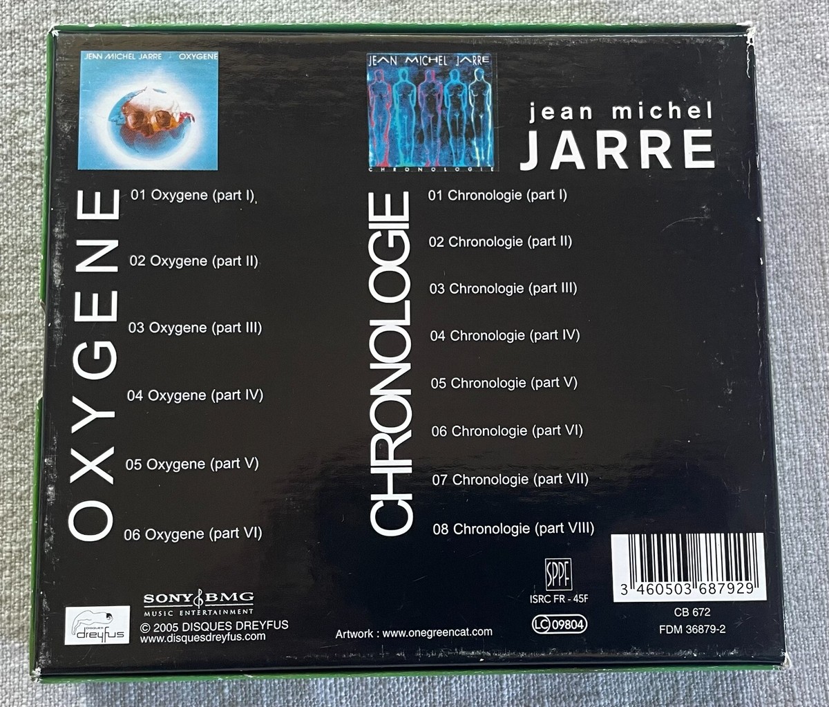 Jean Michel Jarre Oxygene Chronologie 2 CD 2005 Box Set Ambient