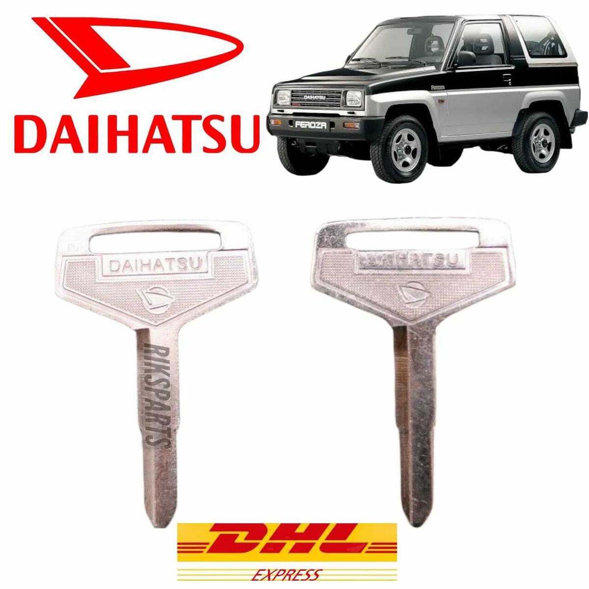 FOR DAIHATSU FEROZA ROCKY SPORTRAK FOURTRAK KEY BLANK NEW 2X | eBay