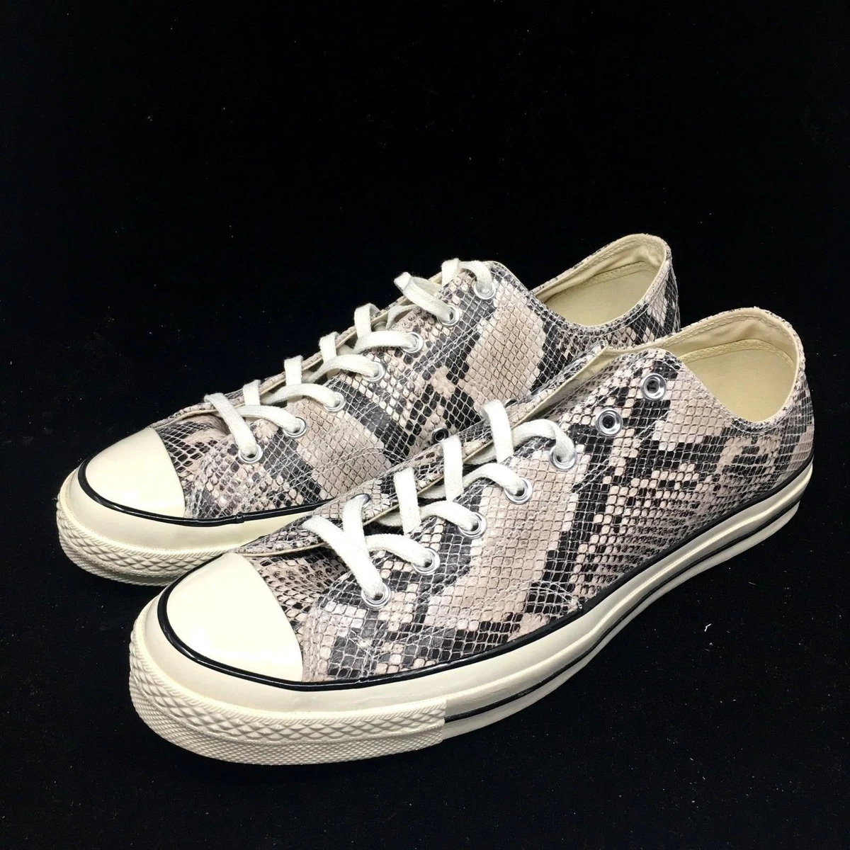 Snakeskin shop converse low