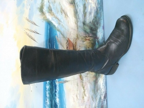 M2 Womens Leather Tall Riding Boots Size 8.5 S645 - Picture 2 of 10